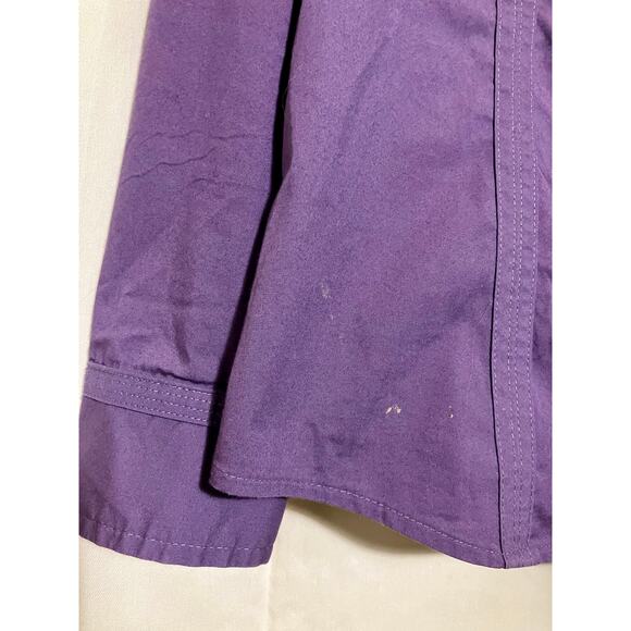 Express The Essenitals Shirt Purple Button-Up Women’s Size Medium. - Picture 3 of 8